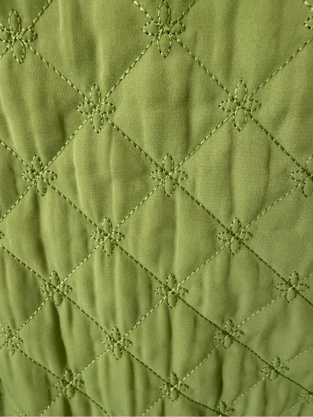 Requirements Lime Green Quilted Utility Jacket for Women